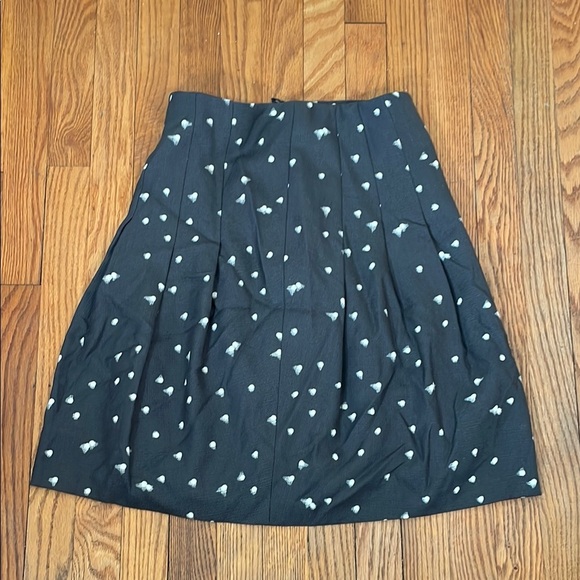 Akris Punto Wool Blend Pleated A-line Skirt Polka Dot size 4 - Picture 1 of 8